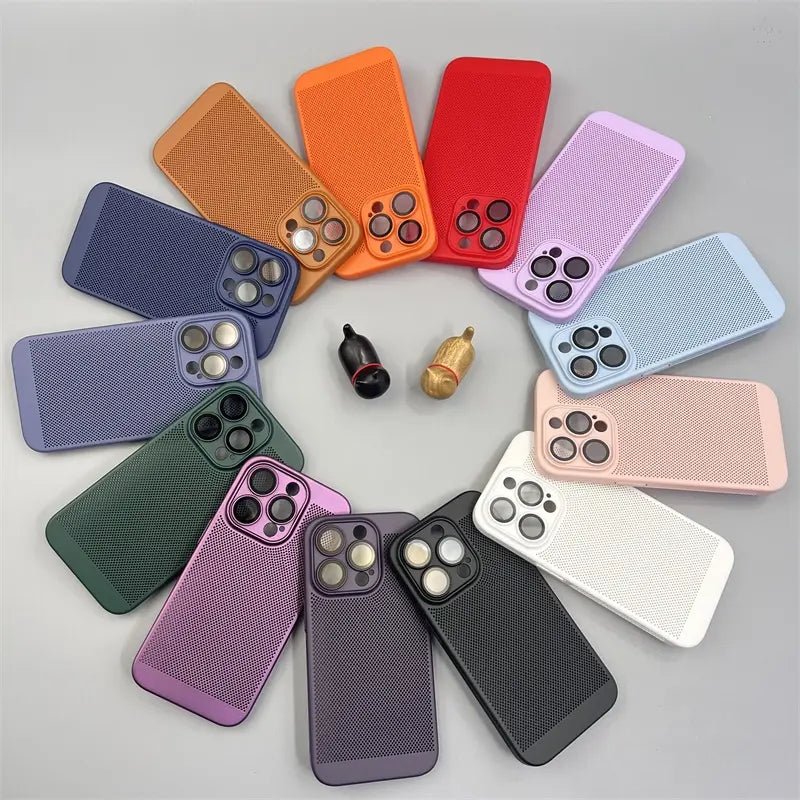 Anti-Heat iPhone Mesh Case With Lens Protector